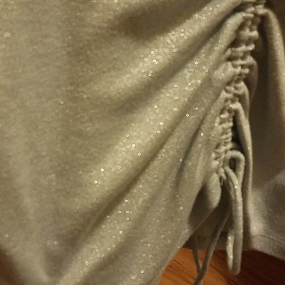 Sparkly crop tie front top - Picture 3 of 3